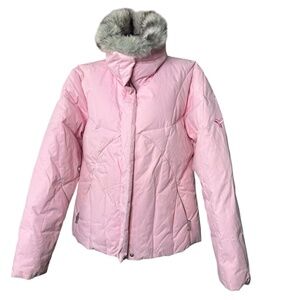 Fera Cori Women's Pink Insulated Ski Jacket - Stylish & Warm Winter Coat